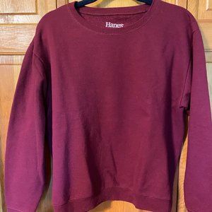 Maroon Hanes Crewneck